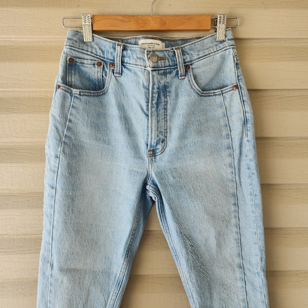 Abercrombie and Fitch the skinny high rise jeans size 27 - Picture 2 of 11